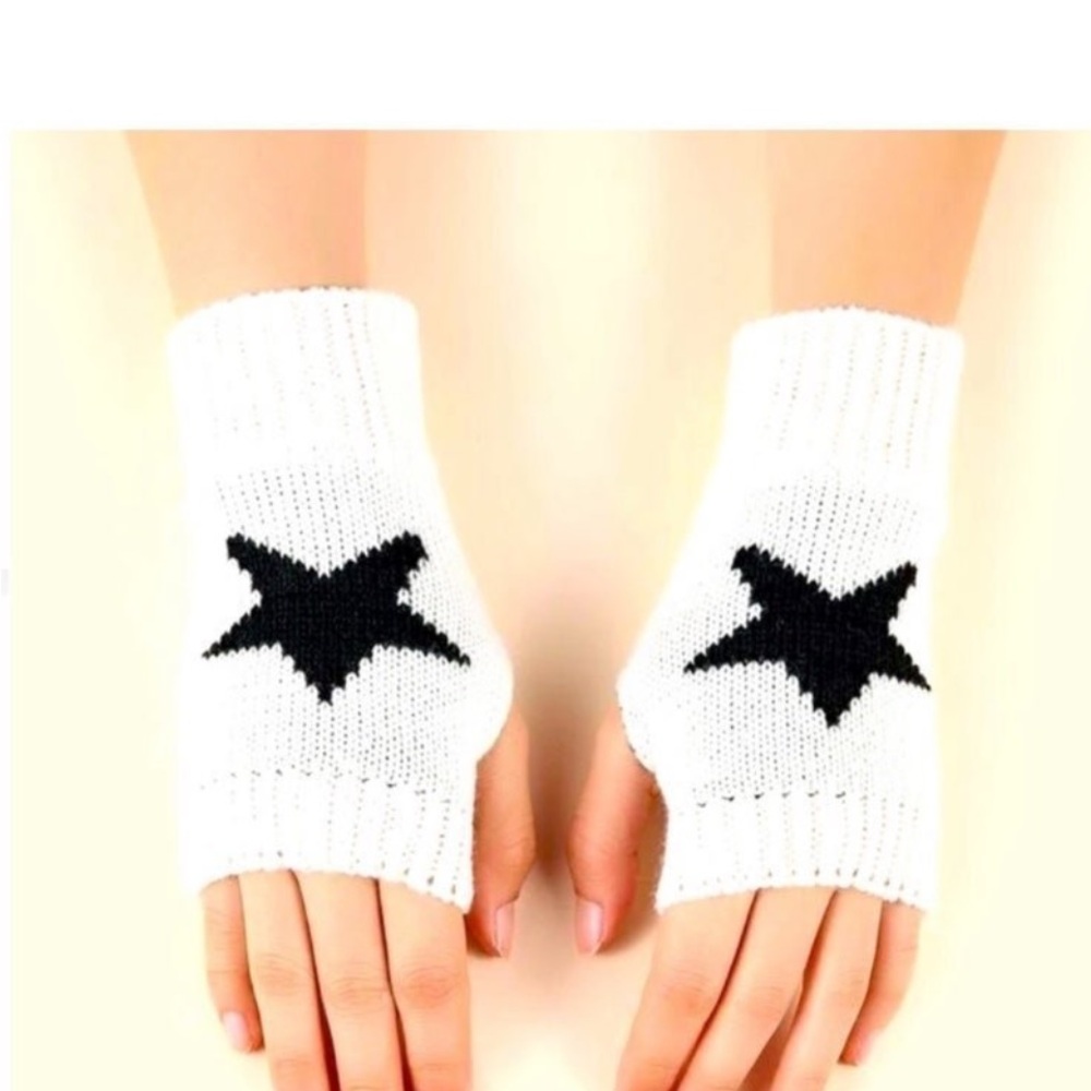 White Bikini Top with Black Star Accents - Picture 4 of 7